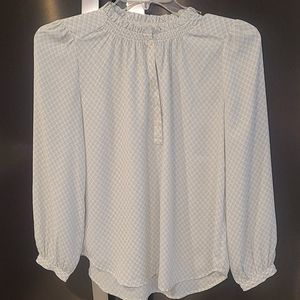 Loft long sleeve blouse- white
